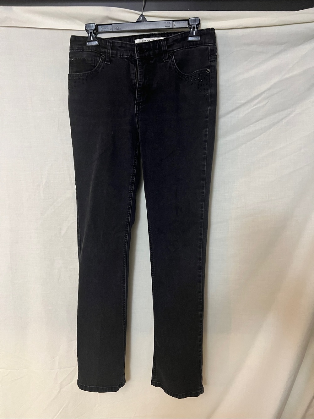 Jones New York Women's Black Straight-Leg Jeans